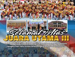 Pocil Polres Mesuji Raih Juara Umum III di Lomba Polda Lampung