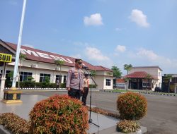 Kasat Binmas Polres Mesuji Memimpin pelantikan Anggota Penegak Dan Pandega Saka Bhayangkara Polres Mesuji