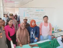 Kapolres Mesuji Bersama Ketua Bhayangkari Cabang Mesuji, Mendampingi Bupati