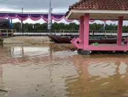 Persiapan HUT ke-17 Mesuji: Dermaga Wiralaga Tergenang Air Pasang