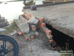 Perbaikan Dermaga Wisata Wiralaga Diduga Asal-asalan