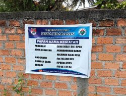 Anggaran Ratusan Juta, Proyek Rabat Beton Balai Desa Brabasan Diduga Dikerjakan Asal-Asalan