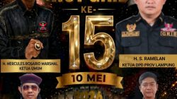 HUT ke-15 GRIB Jaya: Apri Susanto SH & Delegasi Mesuji Hadiri Puncak Perayaan Akbar di Istora Senayan Jakarta
