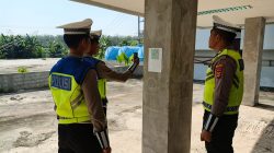 Personil Piket Sat Lantas Polres Mesuji Laksanakan Patroli Janji Jaga di Kawasan Islamic Center