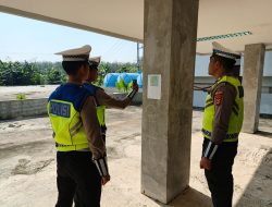Personil Piket Sat Lantas Polres Mesuji Laksanakan Patroli Janji Jaga di Kawasan Islamic Center